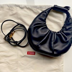 Staud soft mini moon leather bag